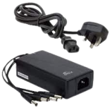 محول كهربائي 100-240 فولت الى 12 فولت 5 أمبير مع توصيلة لتشغيل 4 كاميرات HD